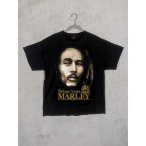 Vintage Zion Rootswear Bob‎ Marley Y2K 2005 Band Black T Shirt Zion Large Reggae